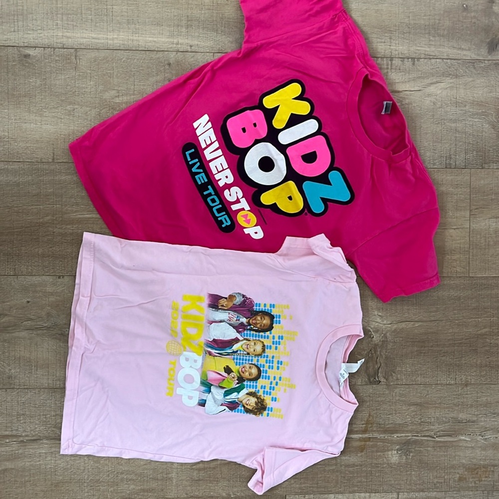 Kidz Bop concert t-shirts.  Set of 2. Youth size M